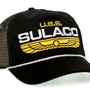 U.S.S. Sulaco Alien Cap Nostromo Weyland Yutani Company Adult Black Hat